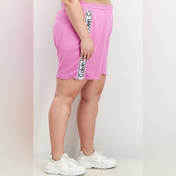New Calvin Klein Plus Size Drawstring Basic Shorts - Picture 3 of 13